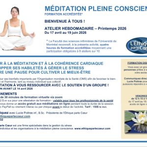 Méditation pleine conscience - Réseau de la santé